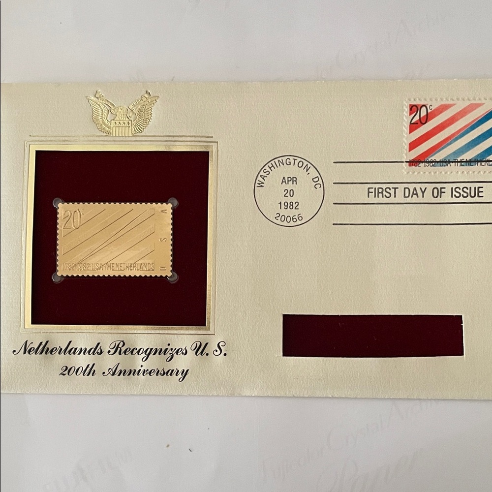 Netherlands 200th Anniversary Stamp First Day Cover